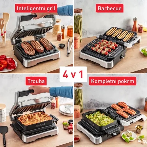 Tefal Elektrický kontaktný gril OptiGrill 4v1 GC774D30 5